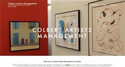 Desktop Screenshot of colbertartists.com